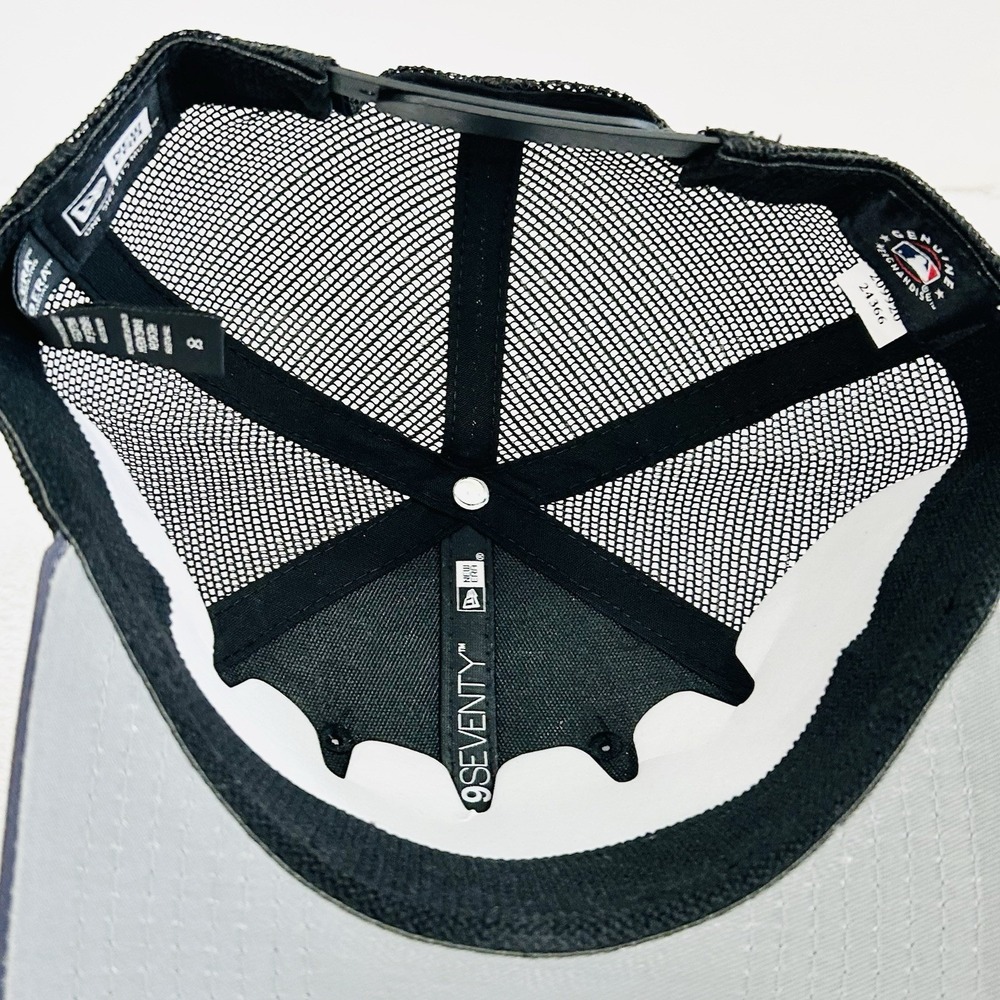 New Era San Diego Padres Drink Pattern 9SEVENTY Stretch Snap Hat Cap Gray‎ MLB - Picture 5 of 5